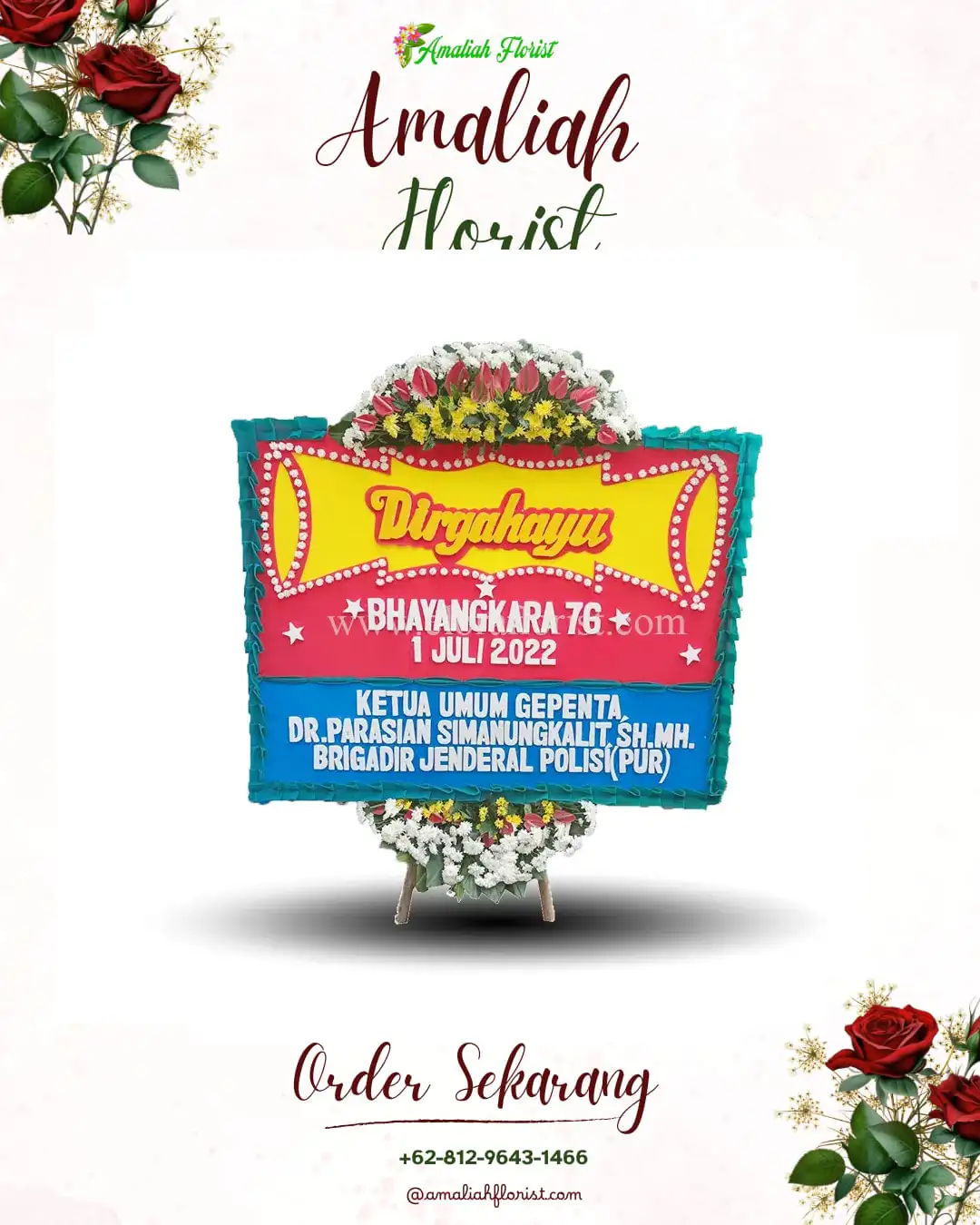 Papan Bunga HUT Ulang Tahun Palar